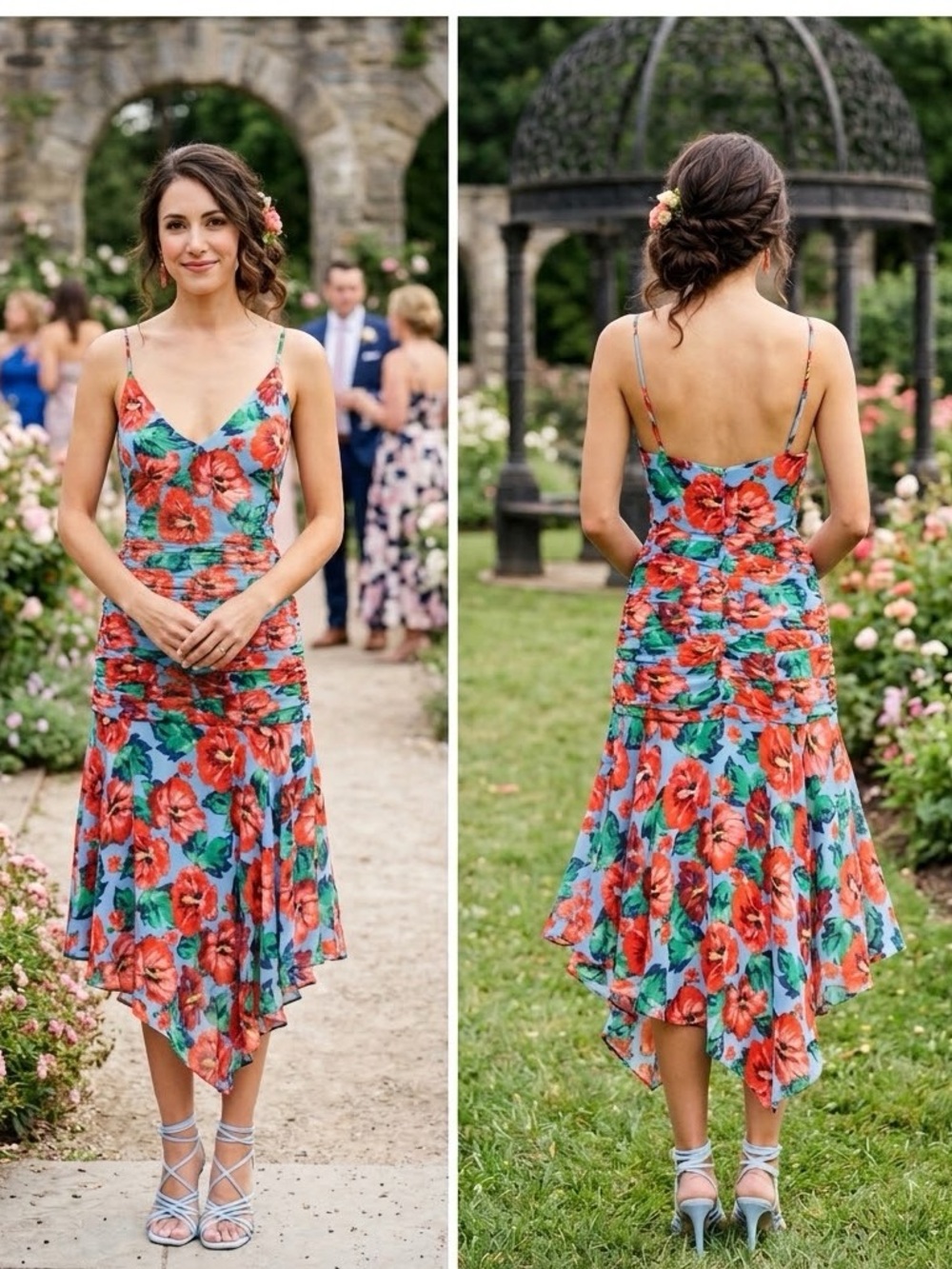 La Maison Talulah “Luscious” Floral Midi Dress NWT
